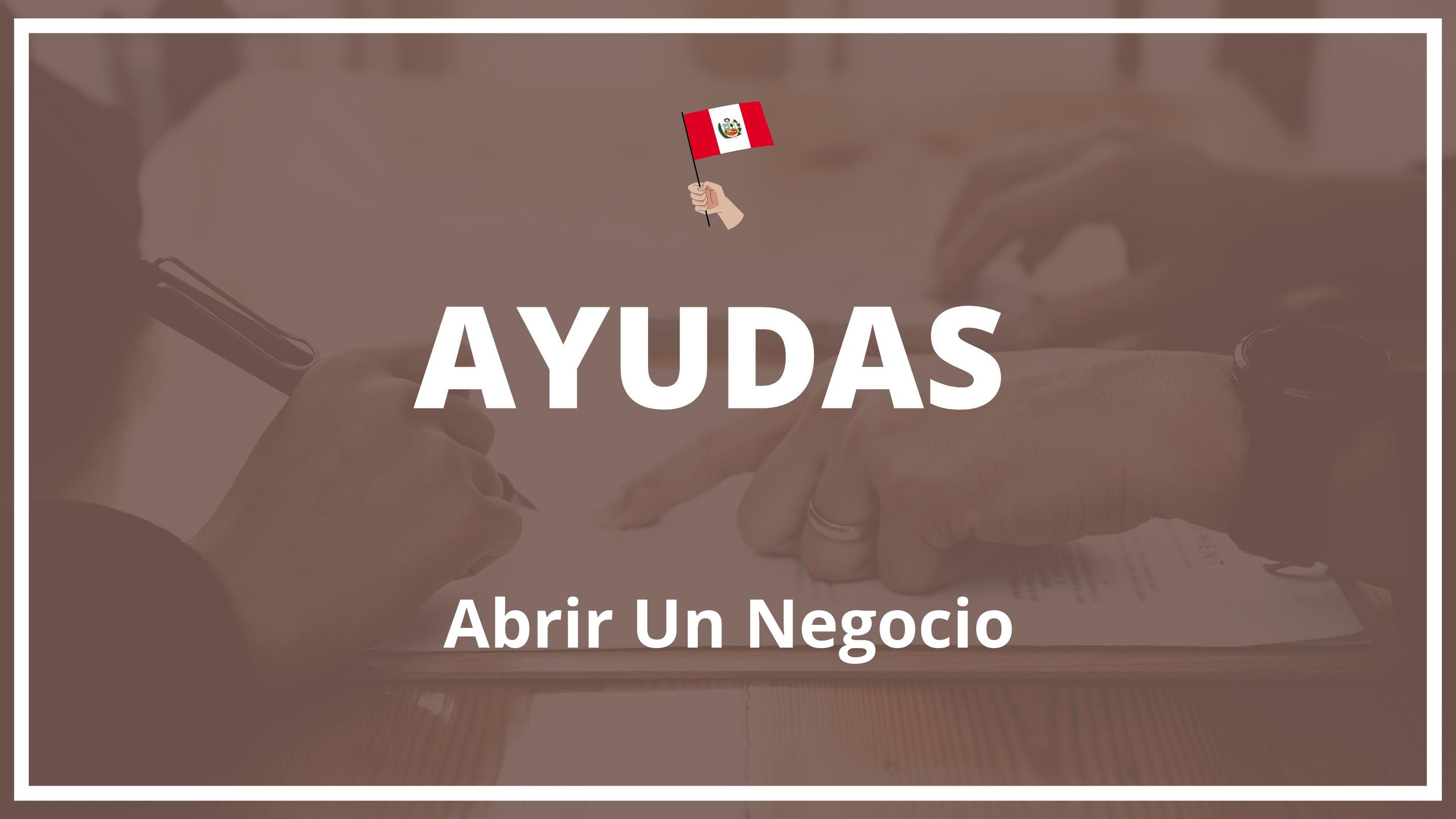 Ayudas para abrir un negocio Peru