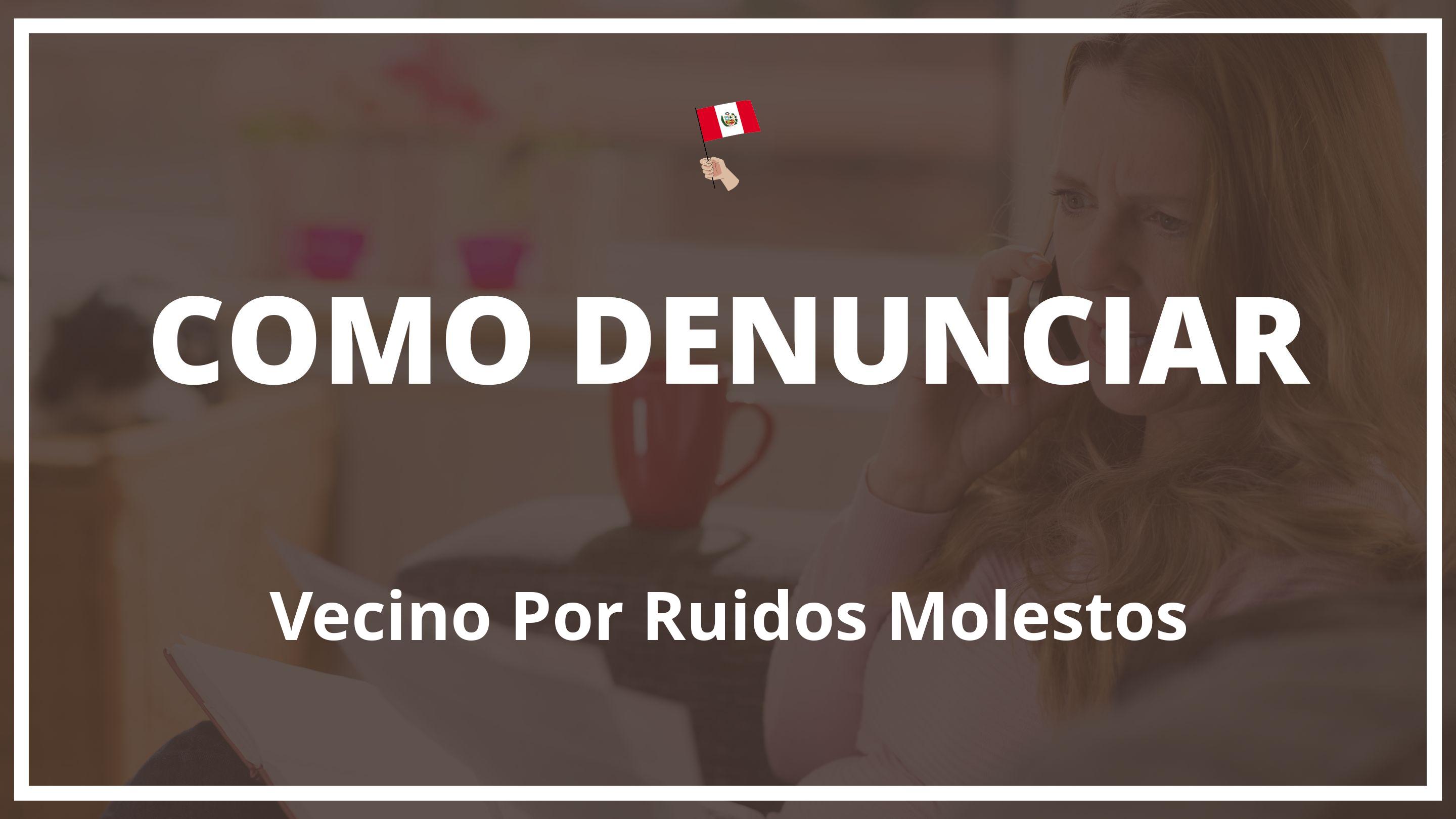 Como denunciar a un vecino por ruidos molestos Peru